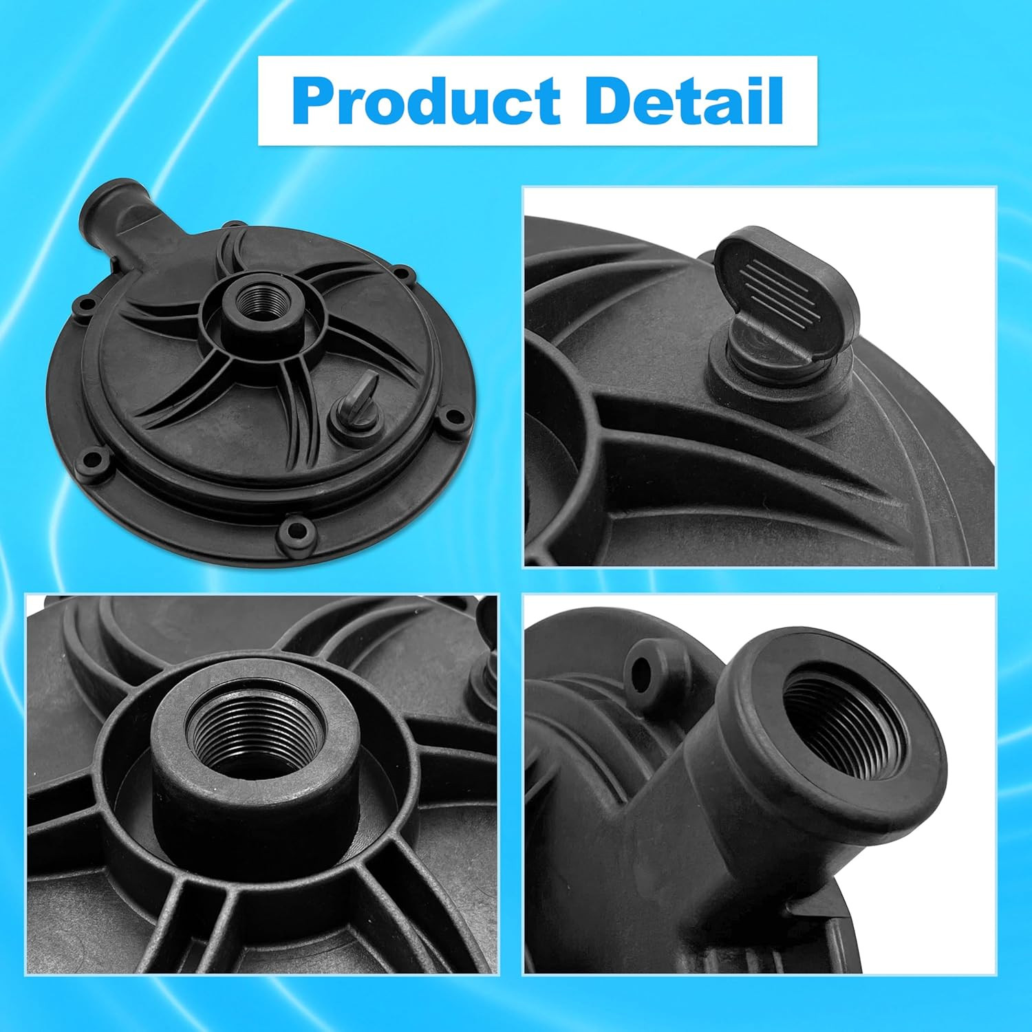 Polaris PB4-60 Booster Pump Replacement Volute – Black, Newest Version