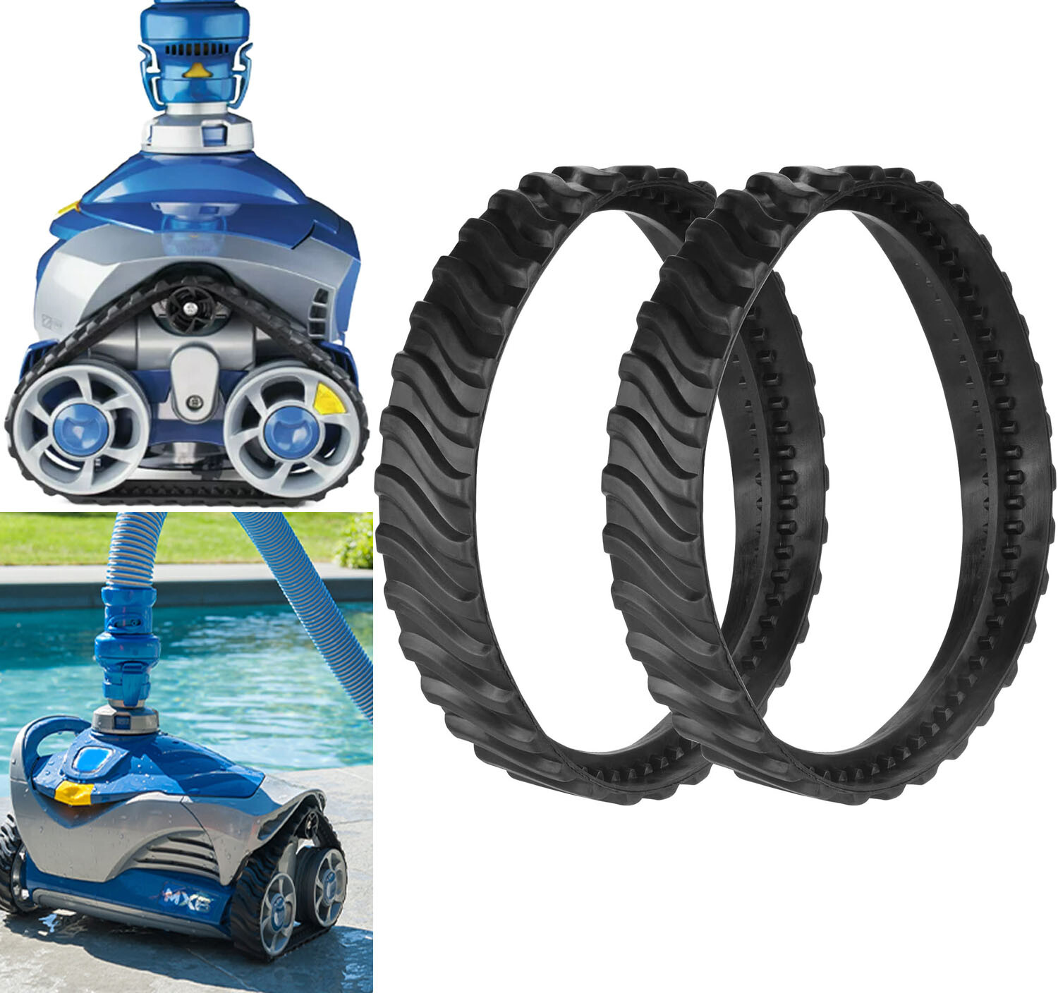 2Pcs R0526100 Tire Track For Zodiac MX8 MX6 MX8 Elite In-Ground Pool Cleaner
