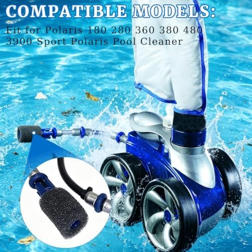 Pool Cleaner Sweep Hose Tail Scrubber and Prefilter Sponge Kit Fit for Polaris 3