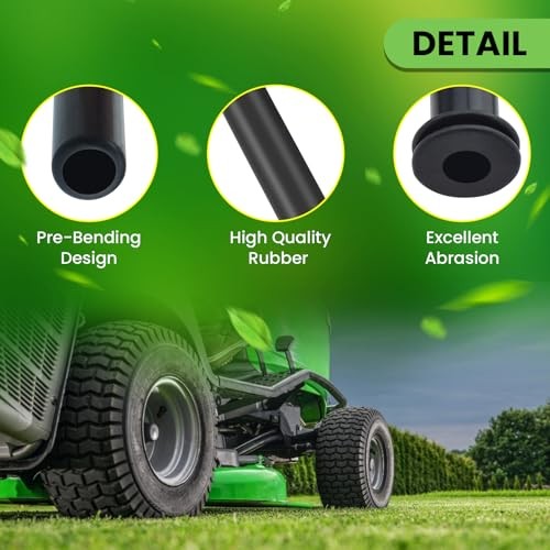 4 Pcs 596163 Rubber Vacuum Hose, 3 Inch Vacuum Hoses Replaces 593998 4 PCS