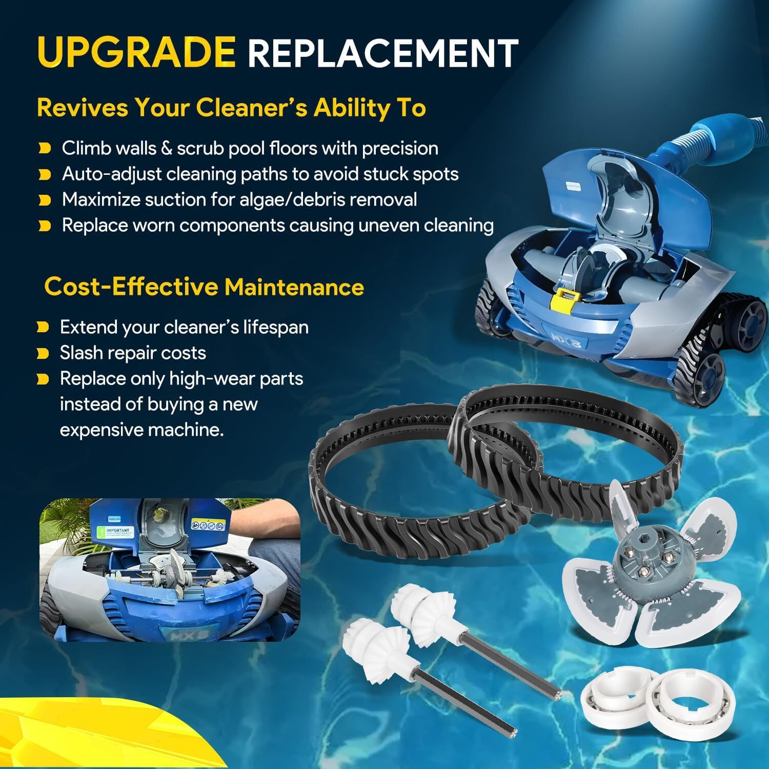 Tune Up Rebuild Kit R0796200 for Zodiac Baracuda MX6, MX8, MX6 Elite & MX8 Elite