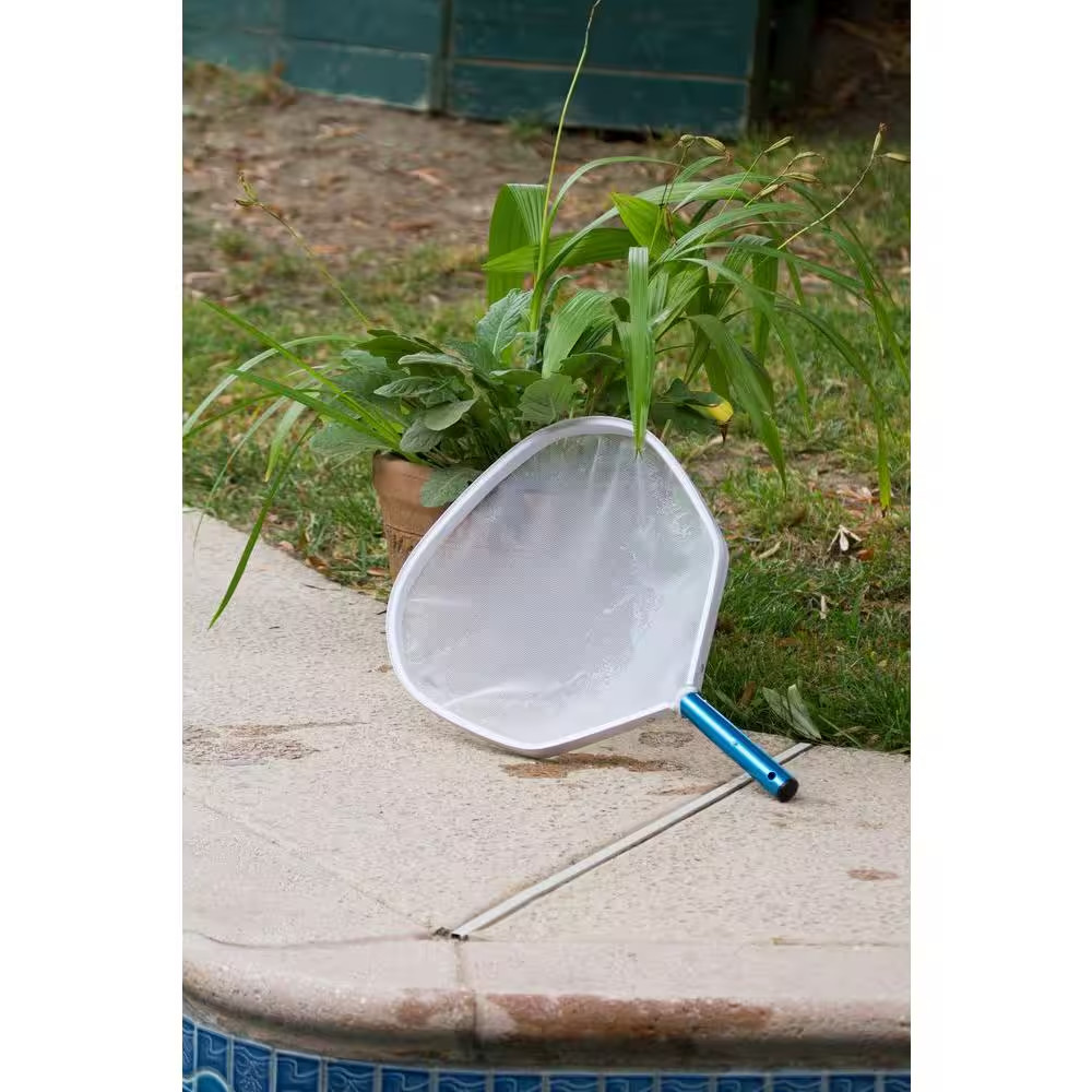 Heavy-Duty Aluminum Leaf Skimmer for Swimming Pools and Spas