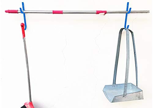 4 PCS Set Pool Pole Hangers Heavy Duty Blue Aluminium Holder Hooks with Screw…