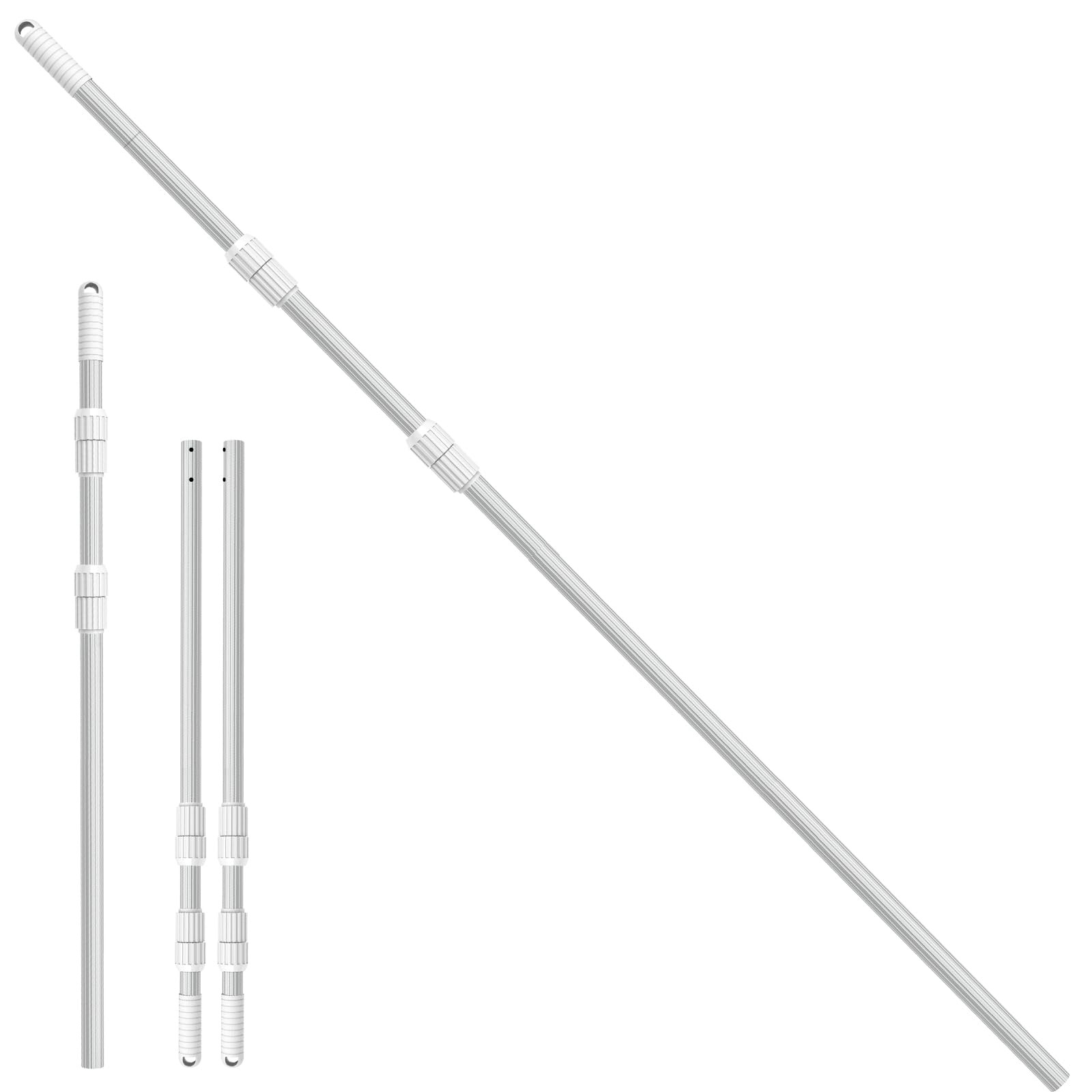 Telescopic 16.5 Ft Swimming Pool Pole – Heavy Duty Adjustable Aluminum