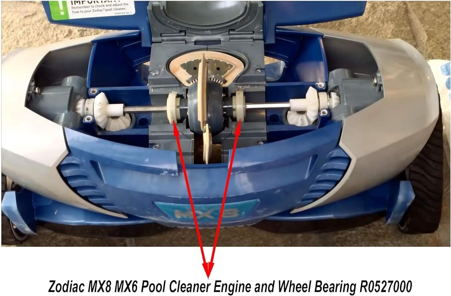 Tune Up Kit with Drive Shaft/Bearing/Scrubbing Brush for MX8 MX6 Pool Cleaner