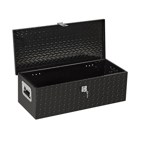 30 in Heavy Duty Aluminum Tool Underbody Box, Waterproof 30*13*10 – Black