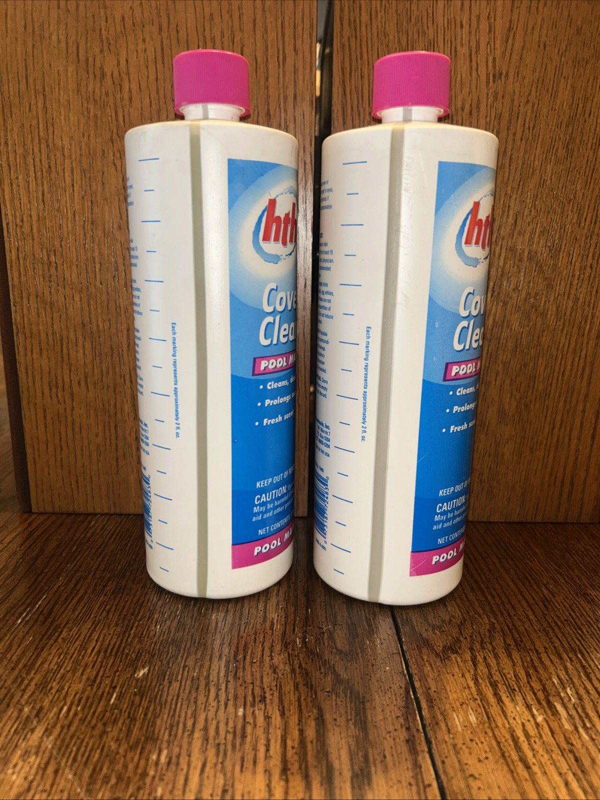 HTH Lot Of 2 POOL COVER CLEANER 32 OZ. Bottles NEW Pool Maintenance FAST SHIP