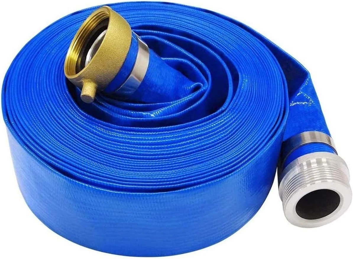 Versatile 2&Prime; x 25&prime; Heavy Duty Blue PVC Backwash Hose – Resistant to Chemicals