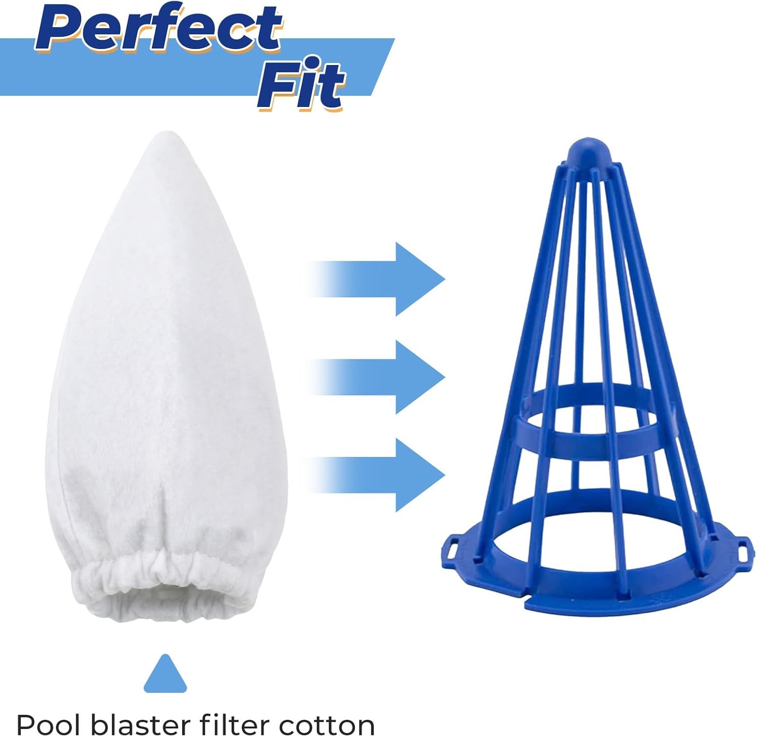 6 Pack Vacuum Filter Cotton Replacement for Pool Blaster & Water Tech…
