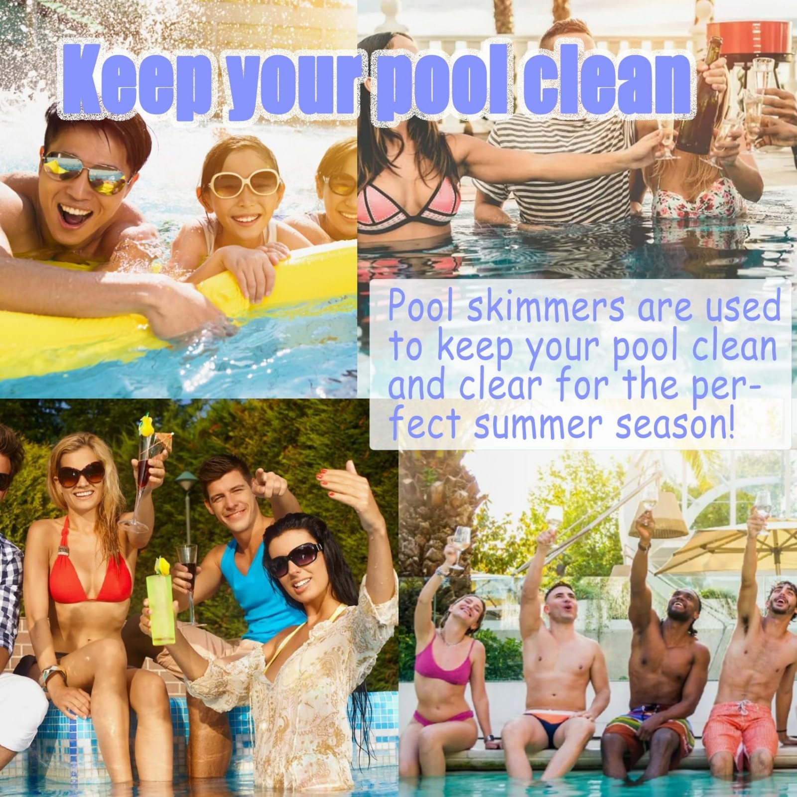 Above Ground Pool Skimmer Thru-Wall with Accessories, 6-Inch Opening, Fits Stand