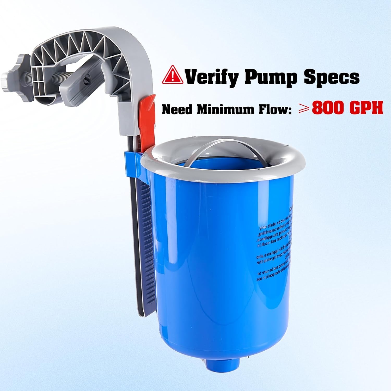 Above Ground Pool Skimmer w/5 Skimmer Socks, Wall Mount Surface Skimmer w/Basket