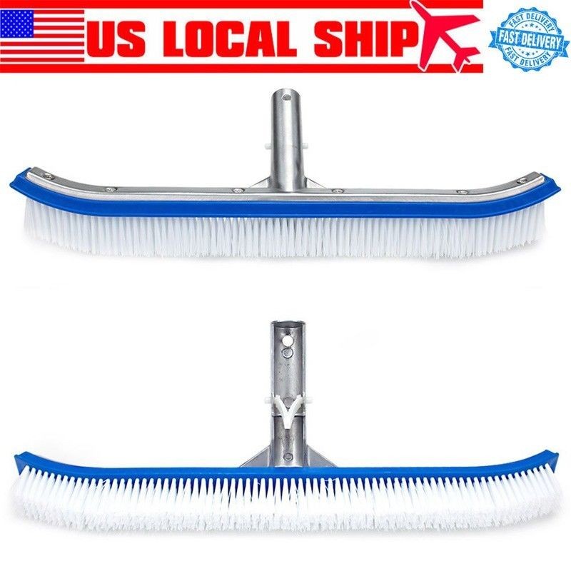 18 Inch Rubber Head Pool Brush Thickened Plastic Swimming Pool Cleaning Tool