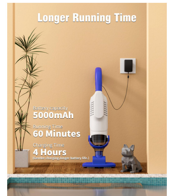 (2026 Upgrade) Little Shark Cordless Pool Vacuum, 60W Motor, 18 GPM Strong