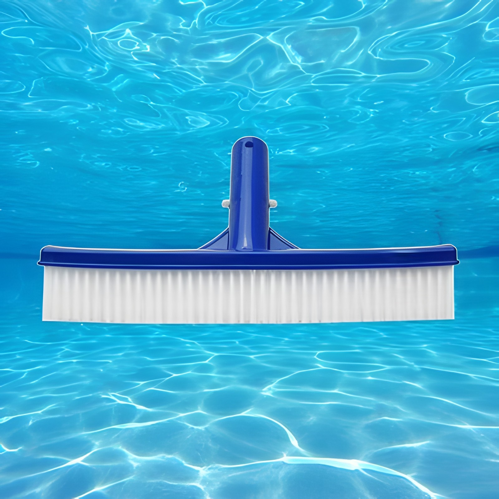 10&Prime; Heavy Duty Swimming Pool Brush Floor Wall Cleaner Head Blue New