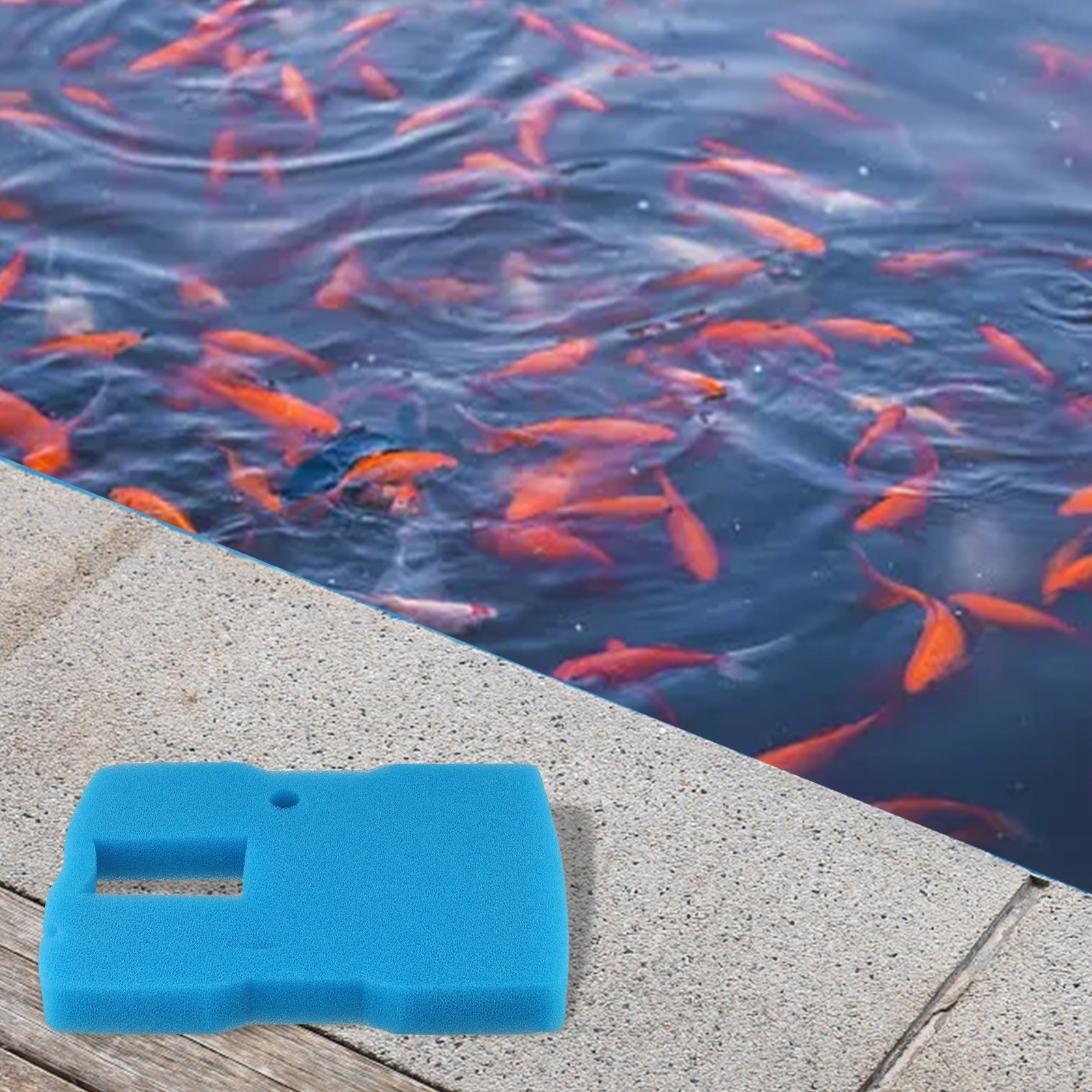 Replacement Blue Sponge Filter Pad For All In One Pond For CUF6000 Kits