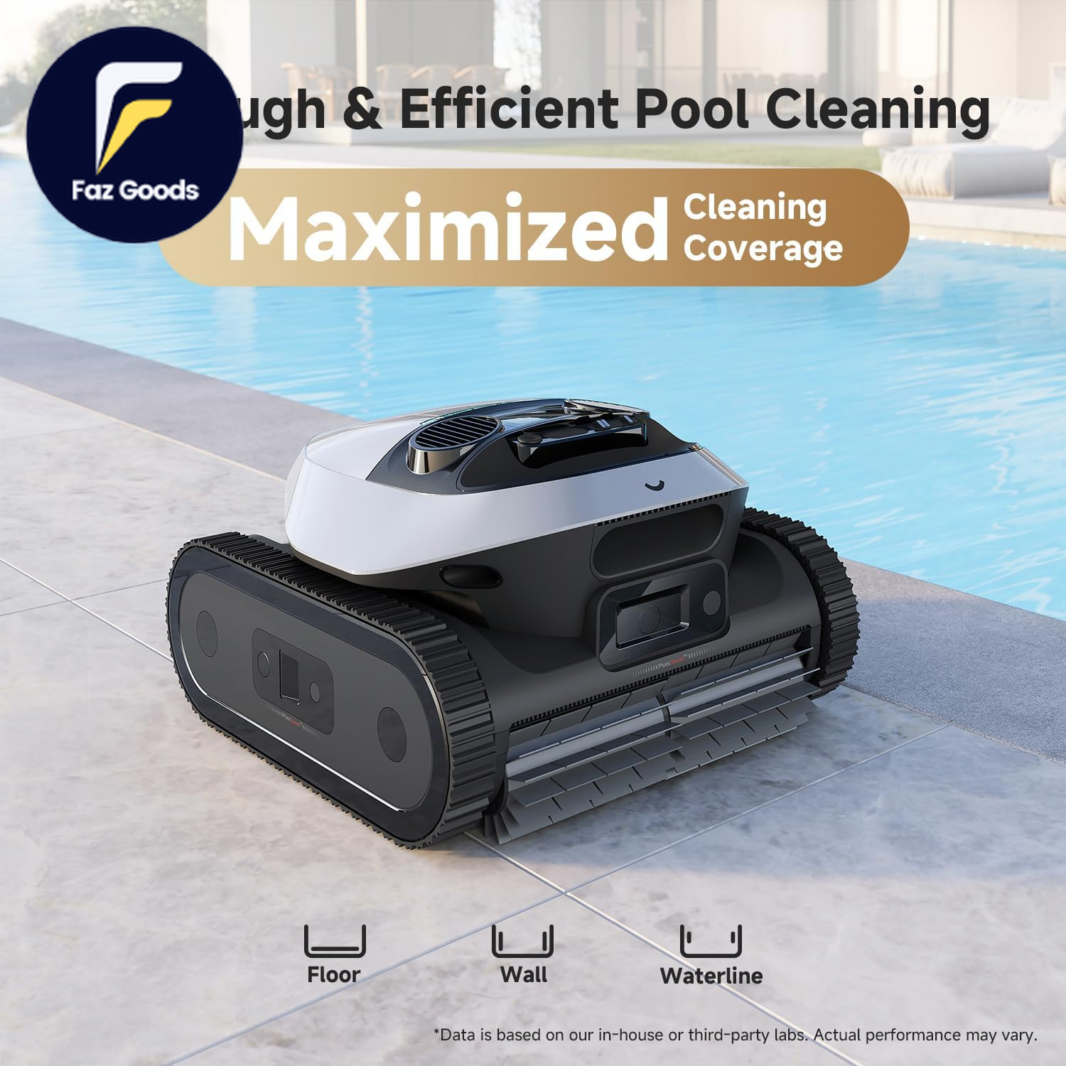 Z1 Pro Cordless Robotic Pool Cleaner Lifi Remote Control 8000 GPH Suction Wat US