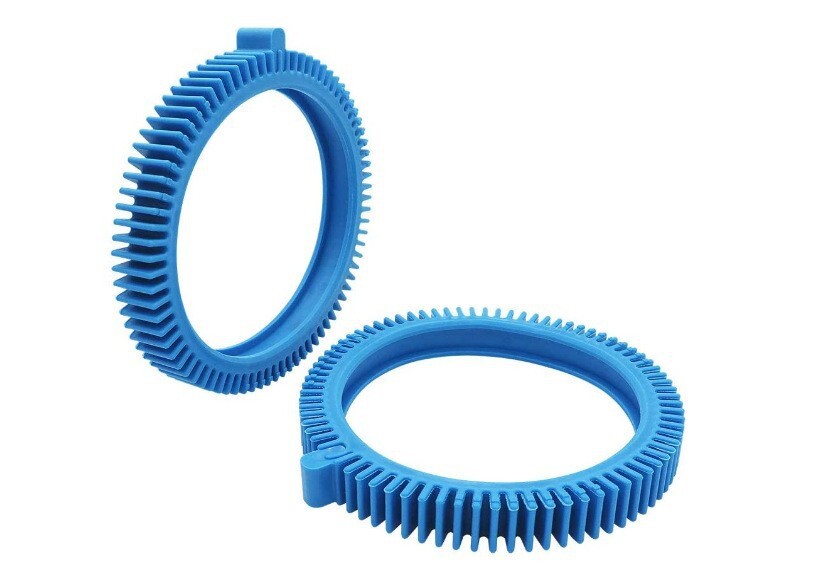 Pool blue front tires with hump Cleaner parts 2X/4X pressure wheels 2pcs