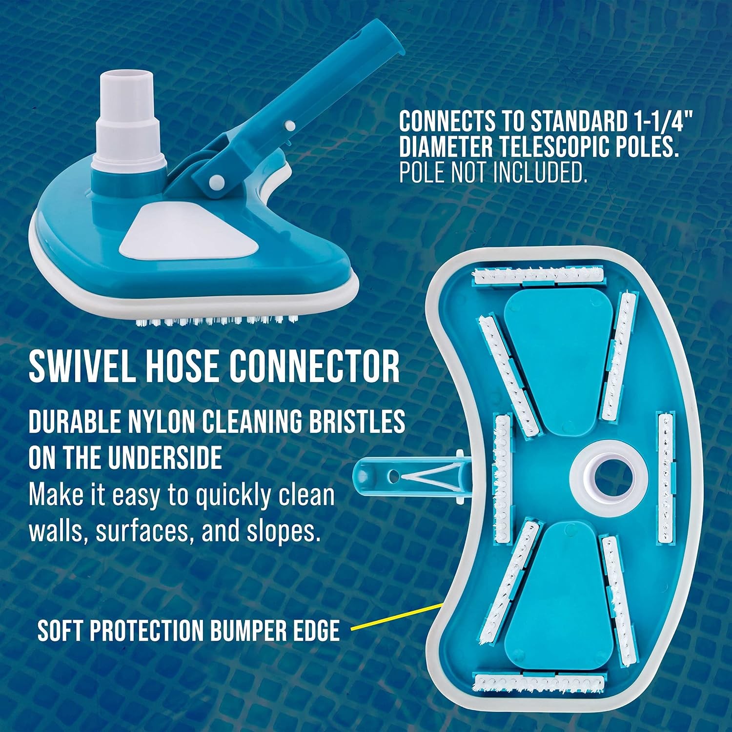 U.S. Pool Supply 12&Prime; Weighted Pool Vacuum Head for In-Ground & Above Ground