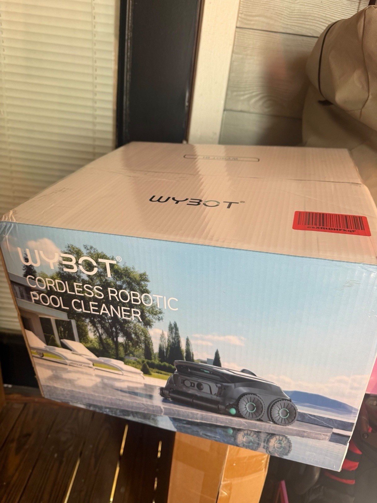 WYBOT S2 Cordless Robotic Pool Cleaner Wall Climbing 100 Mins 4L Floor/Walls