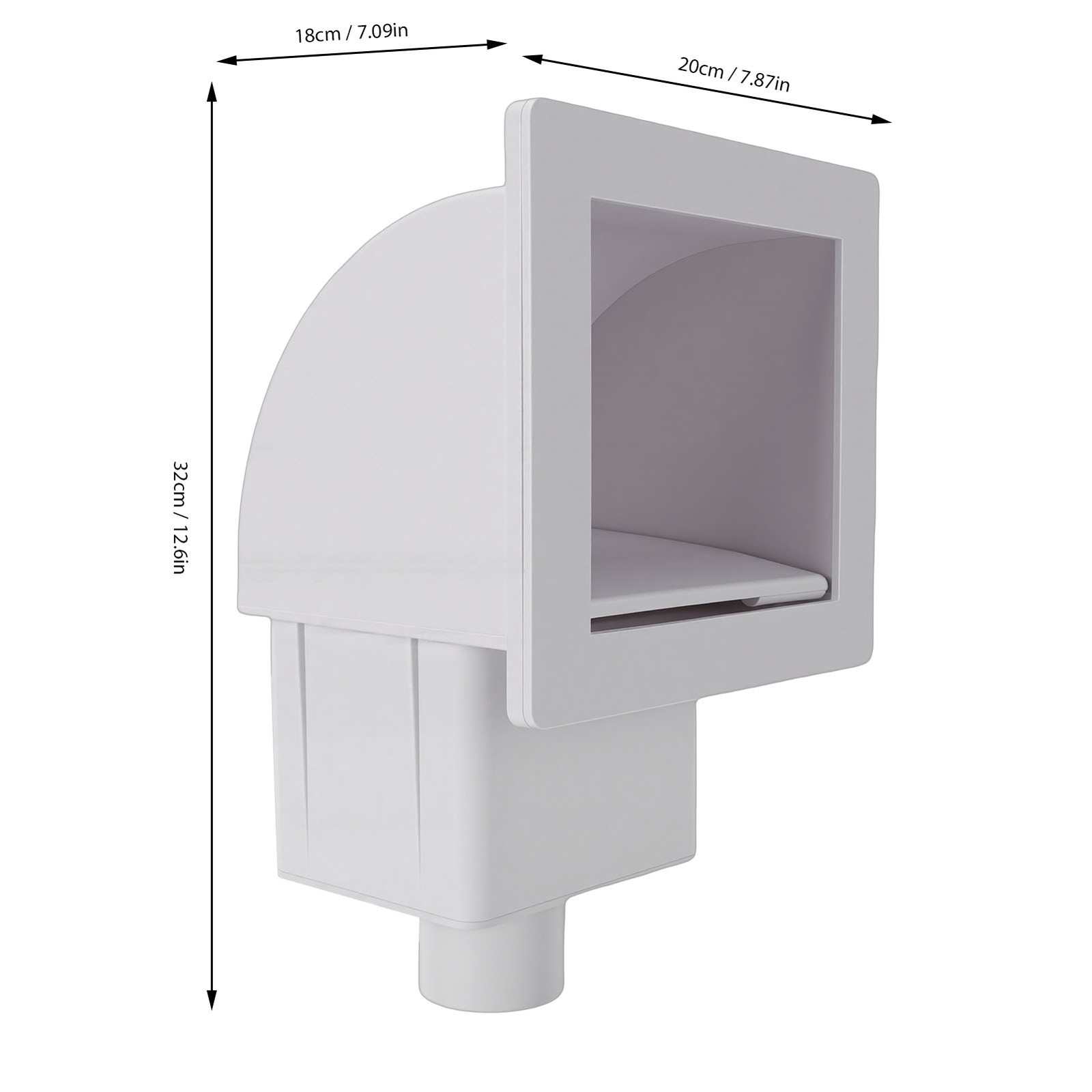 Efficient Thru Wall Skimmer For Easy Pool Cleaning – ABS Material Recommended