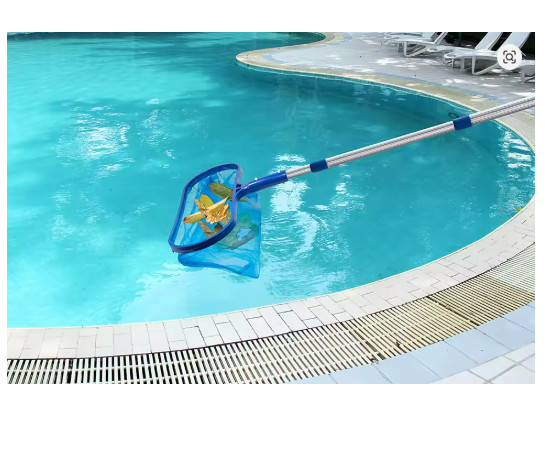Heavy Duty Pool Skimmer Leaf Rake Net Cleaning Swimming Pool Fine Mesh Netting