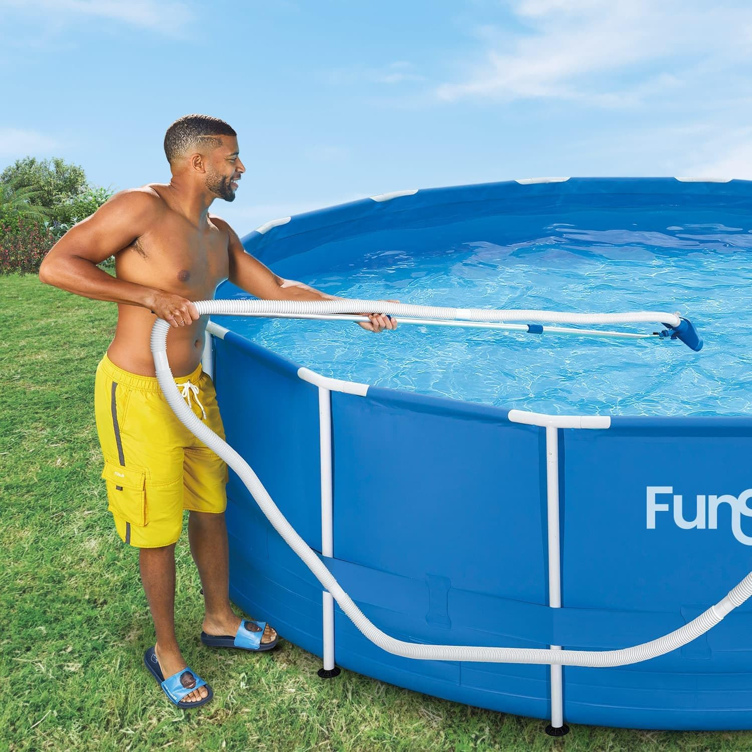 Deluxe Maintenance Kit, above Ground Swimming Pool Cleaning, Includes Vacuum, Sk