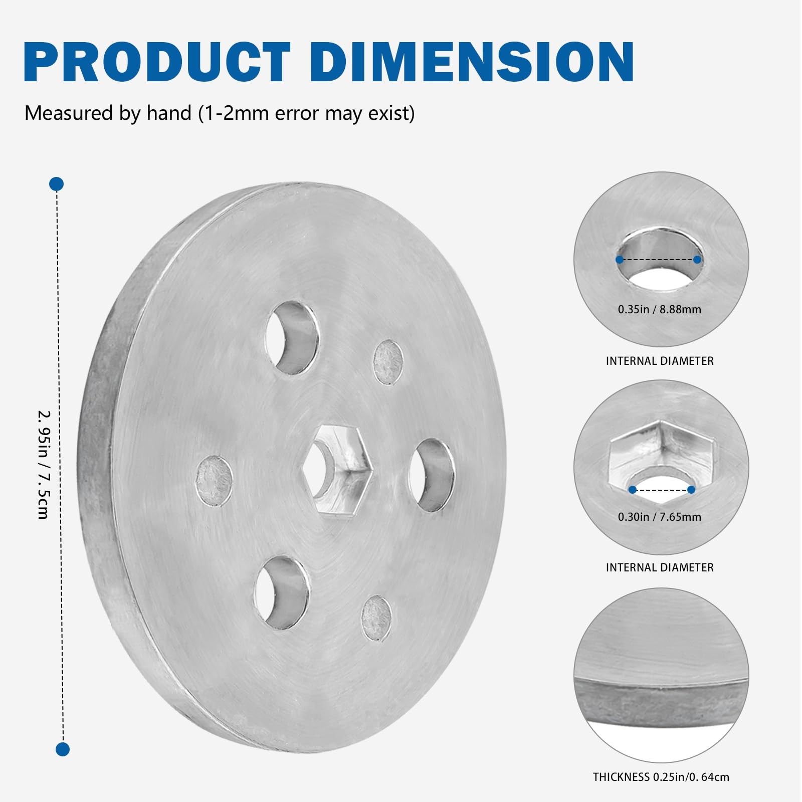 Zinc Anode Weight Plates for Pool Protect Salt System Metal Components 2
