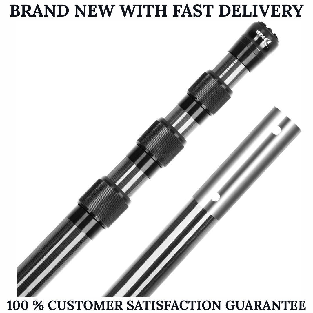 DOBEN 12FT Carbon Fiber Pool Pole Telescoping Ultralight Pool Cleaning Pole