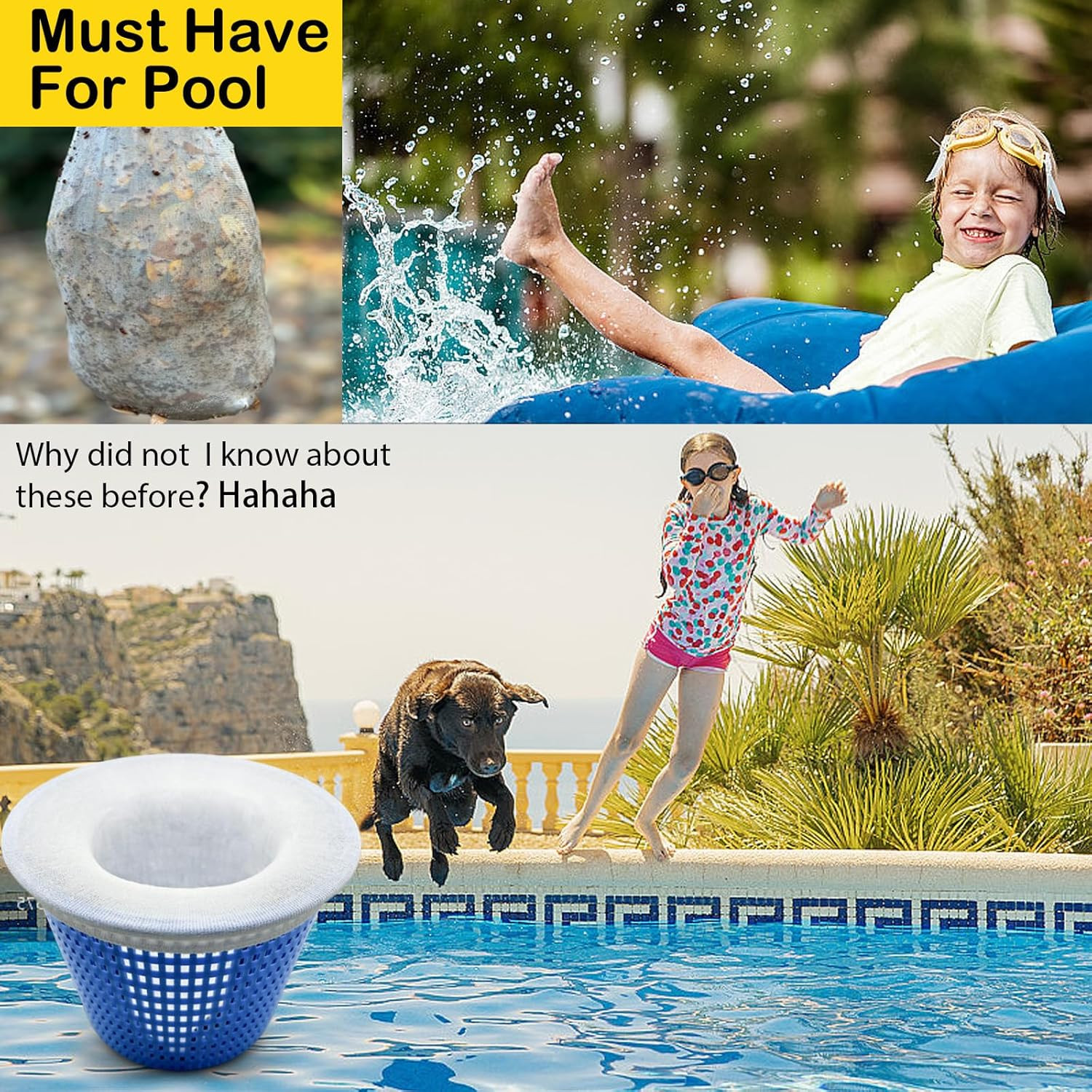 30 Pack Pool Skimmer Filter Socks for Inground Pool or above Ground Pool