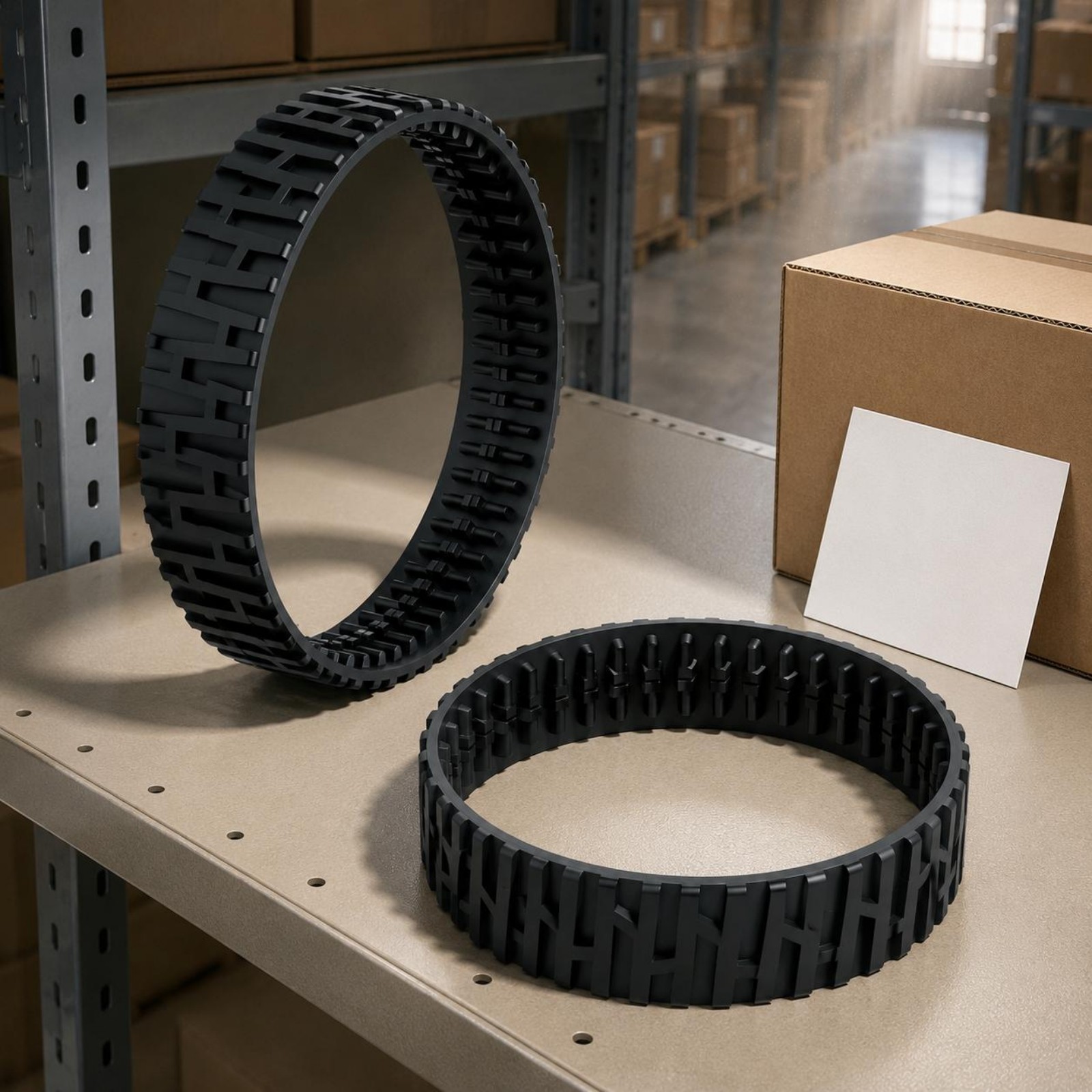 2 Pieces Black Replacement Tire Molded Vehicle Part Lightweight