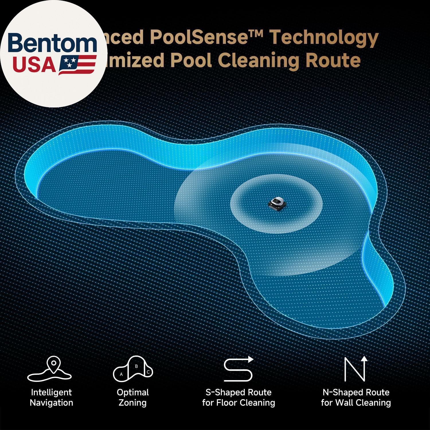 Z1 Pro Cordless Robotic Pool Cleaner, Lifi & APP Control, 8000 GPH Suction, Wall