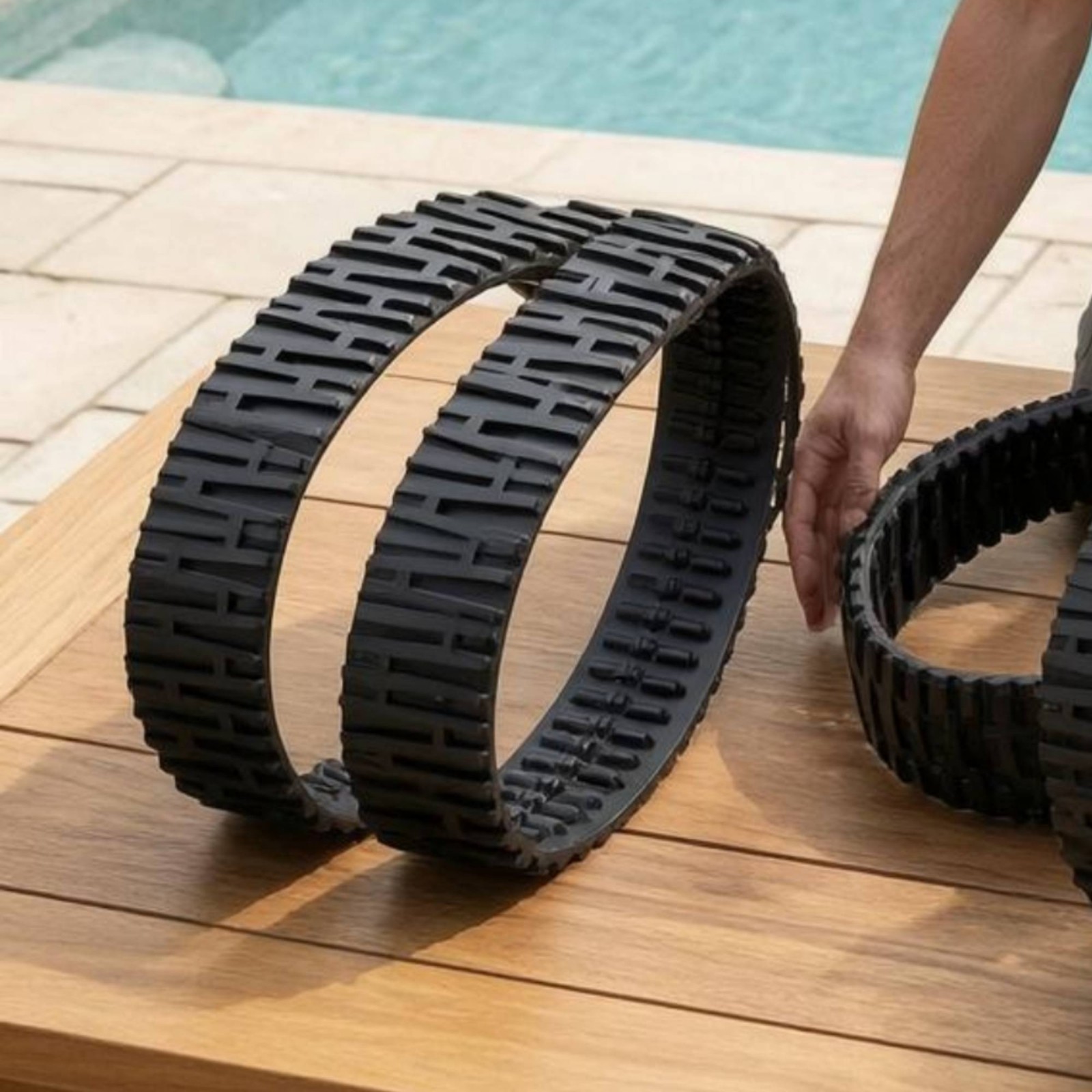2 Pieces Black Replacement Tire Molded Vehicle Part Lightweight