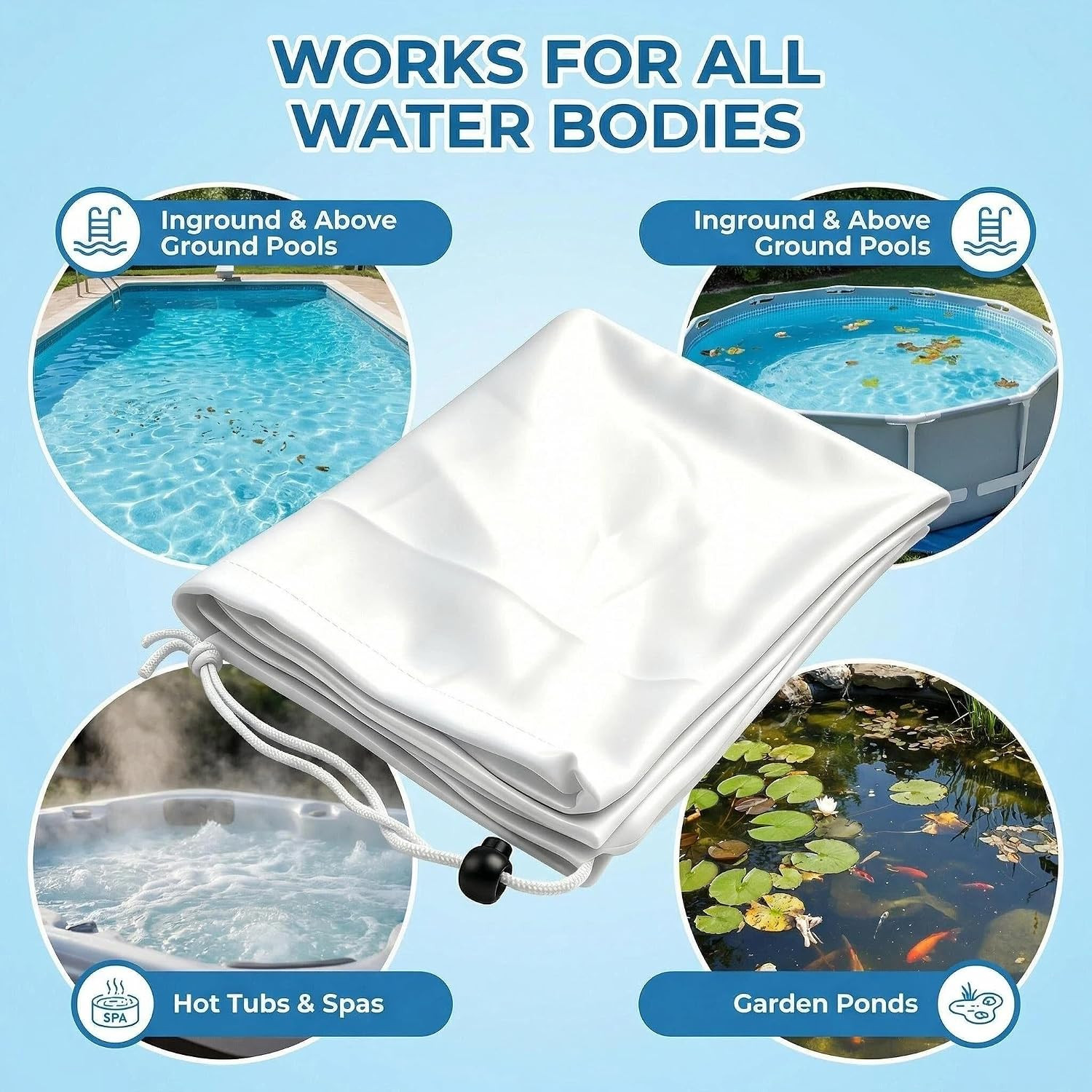 28823 Fine-Mesh All Purpose Swimming Pool Vacuum Replacement Bag, 1 Pack |