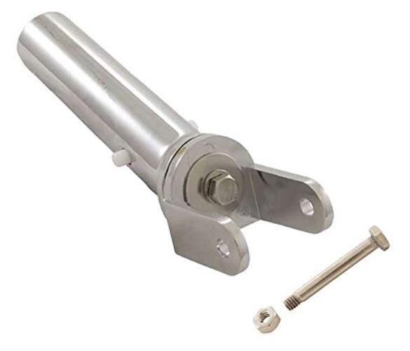 Swimming Pool Chrome Plated Metal Swivel Vacuum Head Handle with Stainless