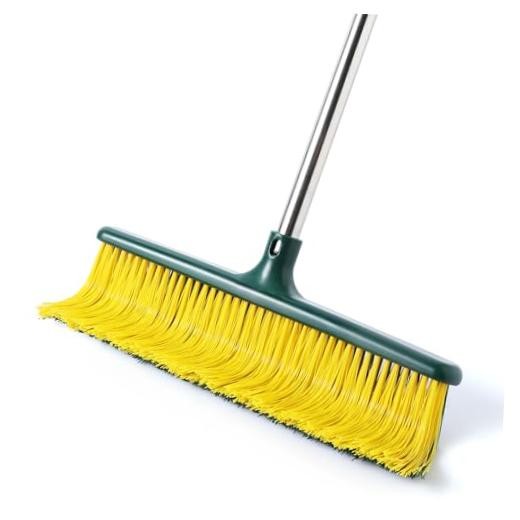 Heavy Duty Outdoor Broom Commercial Broom Garden Leaf Rake with Curved