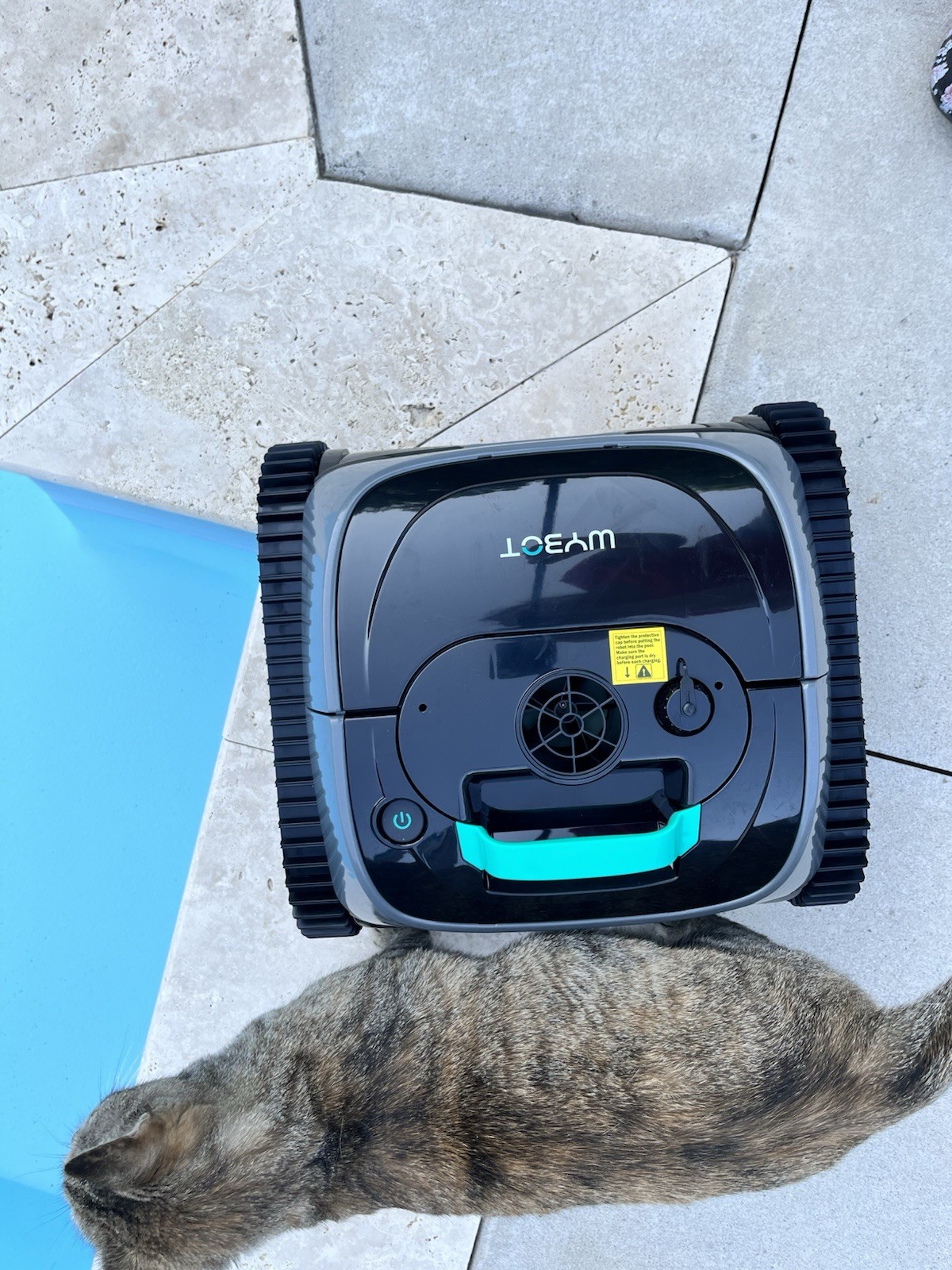 WYBOT C1 Cordless Robotic Pool Vacuum Smart Cleaner App Control 150 Min