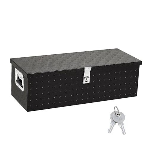 30 in Heavy Duty Aluminum Tool Underbody Box, Waterproof 30*13*10 – Black