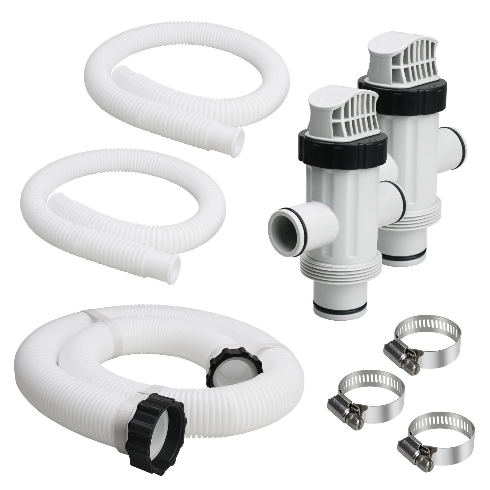 Pool Hoses for Intex Above Ground and Pump, 59 inches, Gray