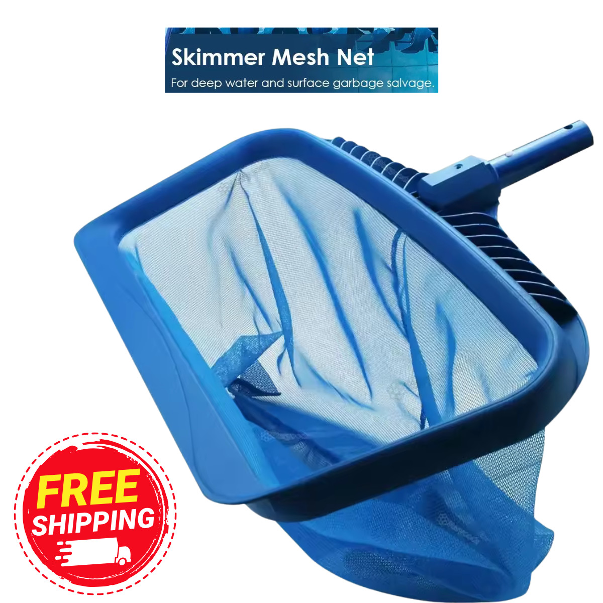 Heavy Duty Swimming Pool Leaf Skimmer Net Deep Fine Mesh Bag Rake Cleaner spa