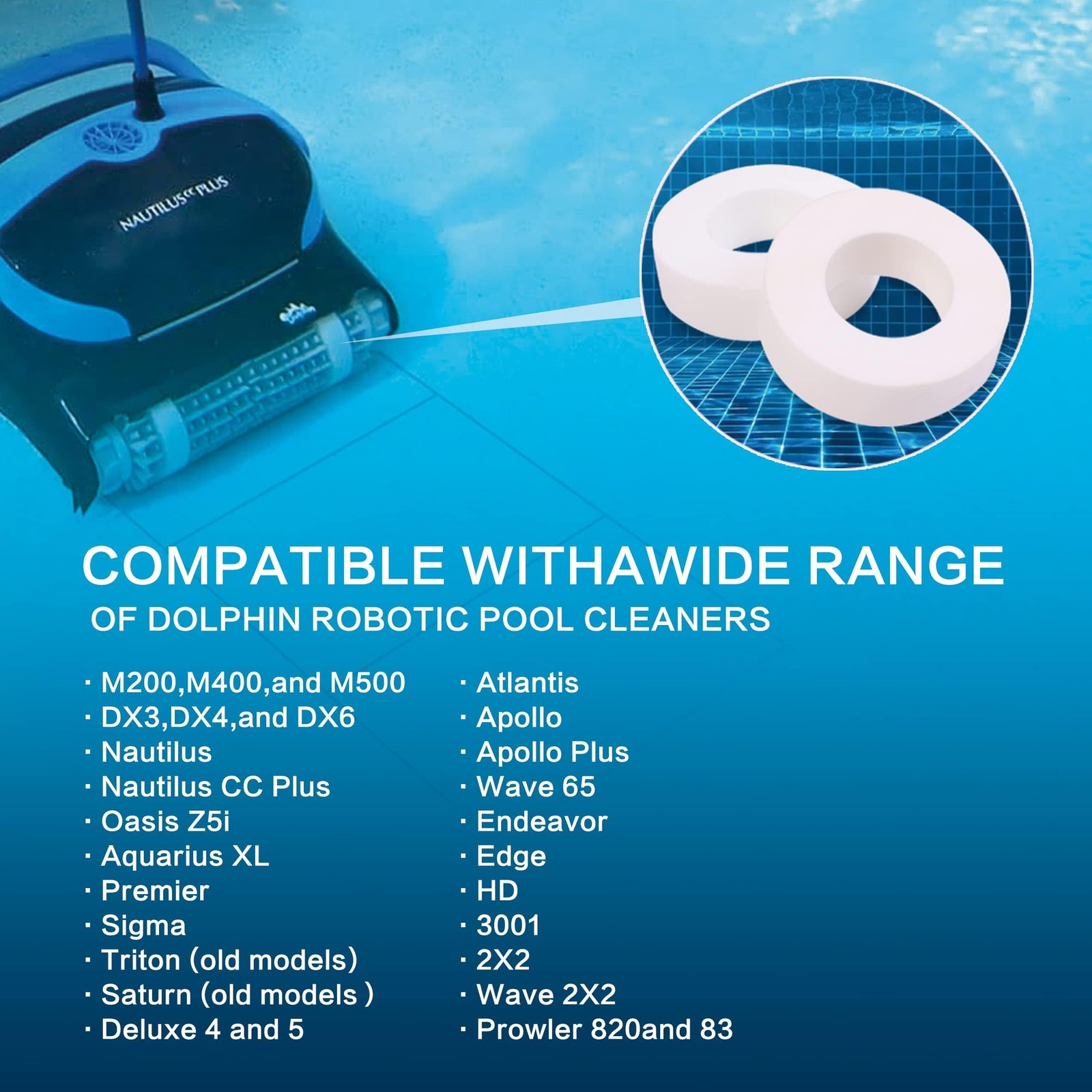 Pool Cleaner Climbing Ring 6101611-R4 for Dolphin Maytronics Nautilus Robot C…