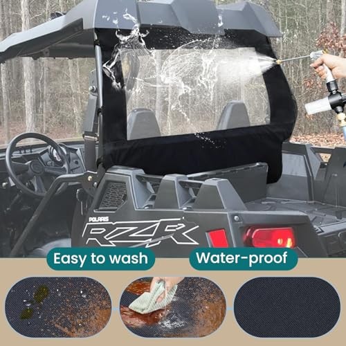 Polaris RZR XP 900 Rear Window,Rear Windshield, Canvas Soft Full Back Window