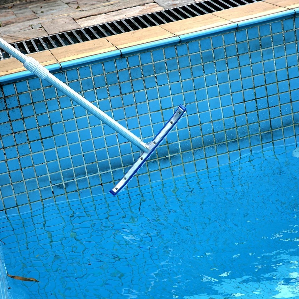 Professional Heavy Duty 18&Prime; Swimming Pool Floor Wall Cleaning Brush Head Tool