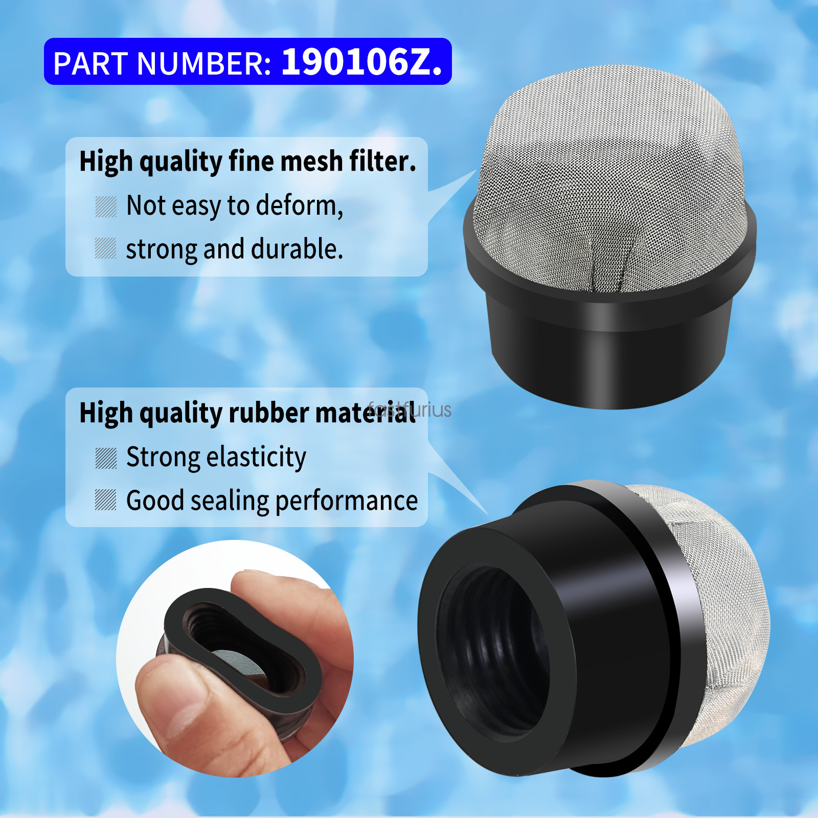 2PCS 190106Z Screen Cap Air Bleeder Replacement for Pentair Clean and Clear Plus