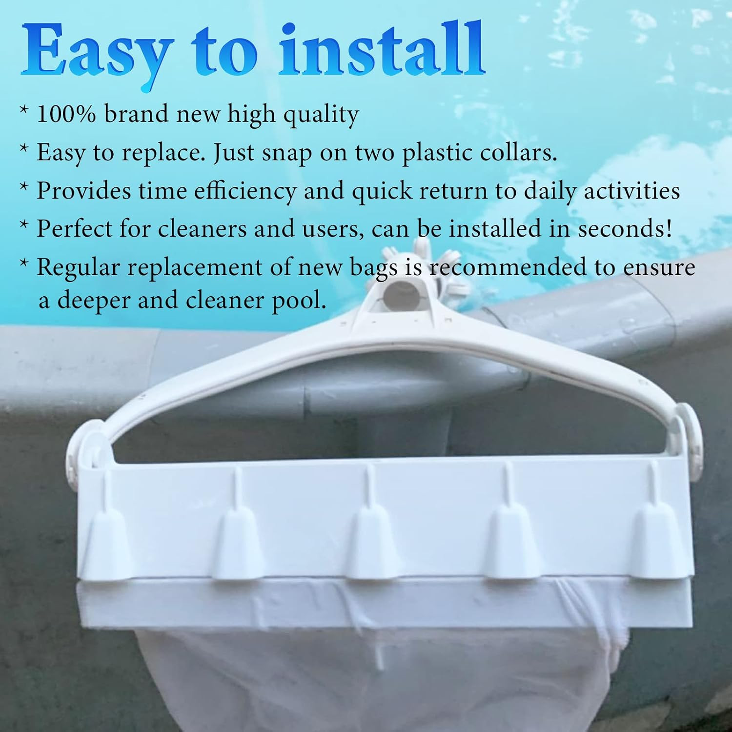 Pool Cleaner All Purpose Bag 6-206-00 Compatible with Zodiac Polaris 165, 65 Poo