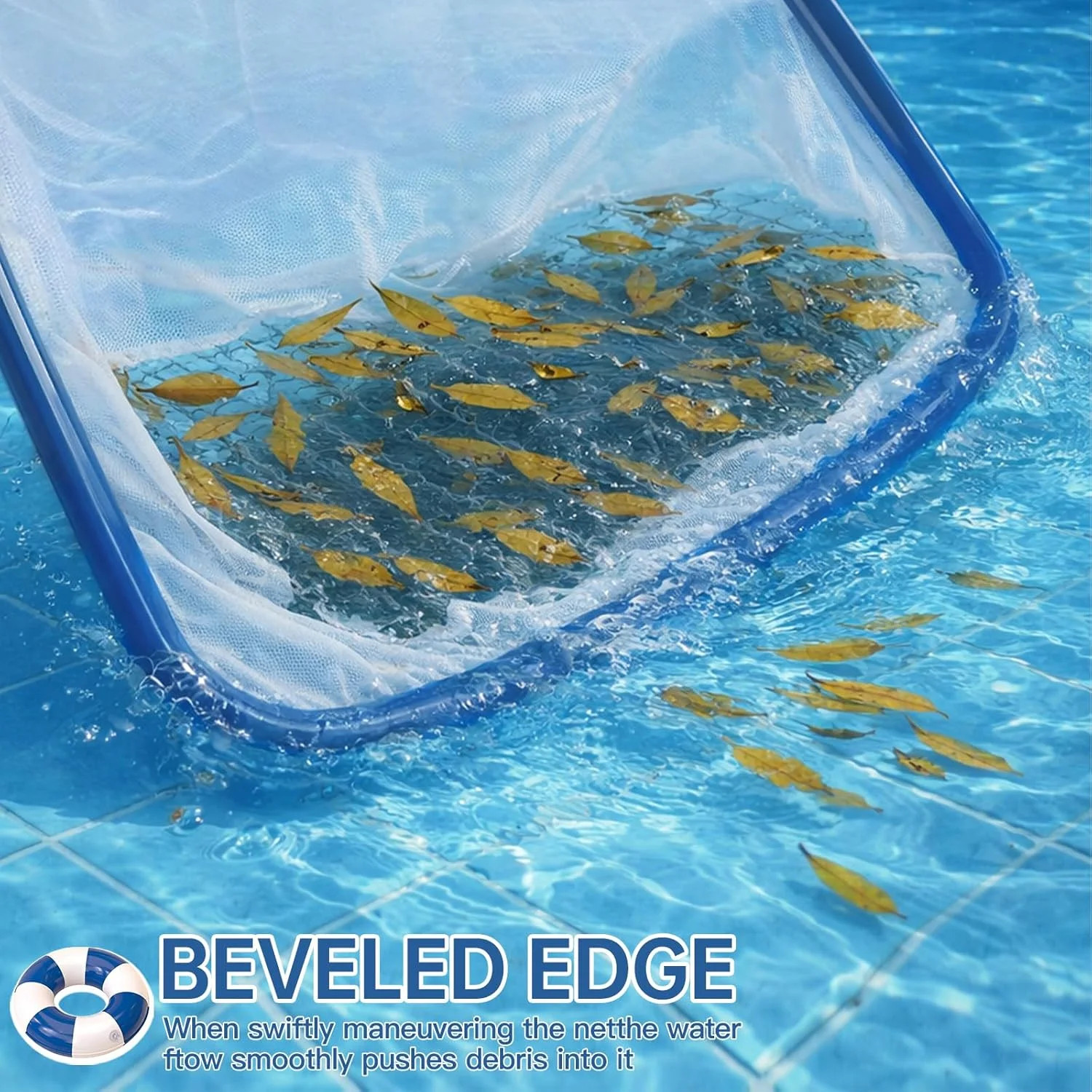 Pool Net, Professional Swimming Pool & Hot Tub Skimmer Net Accessories, Pool Lea