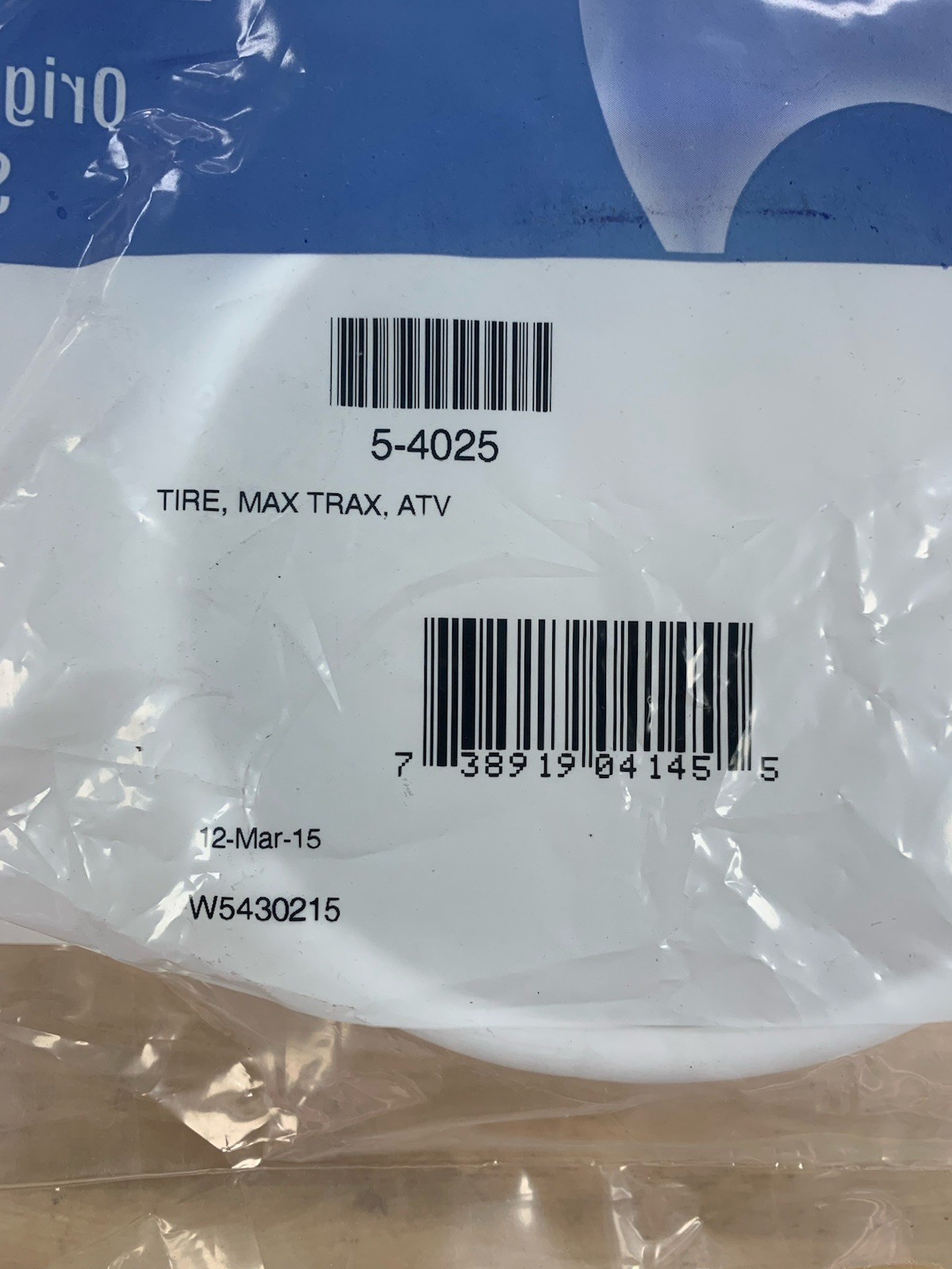 Polaris Tire 5-4025 for Max Trax ATV White Plastic Round Pool Cleaner Part