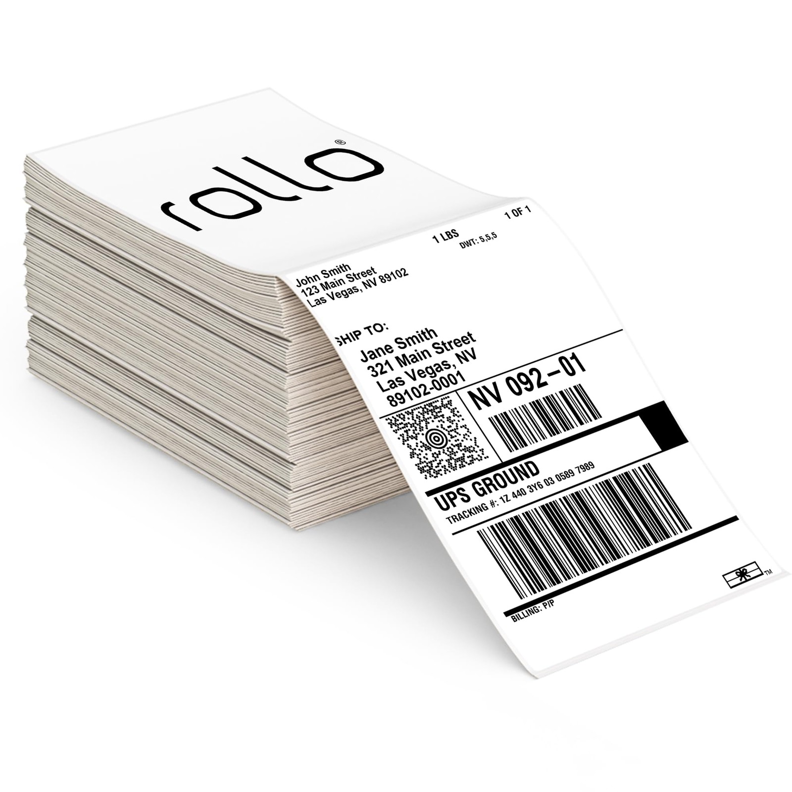 Direct Thermal Shipping Labels – Pack of 500 4×6 Thermal Labels Fanfold – Per…