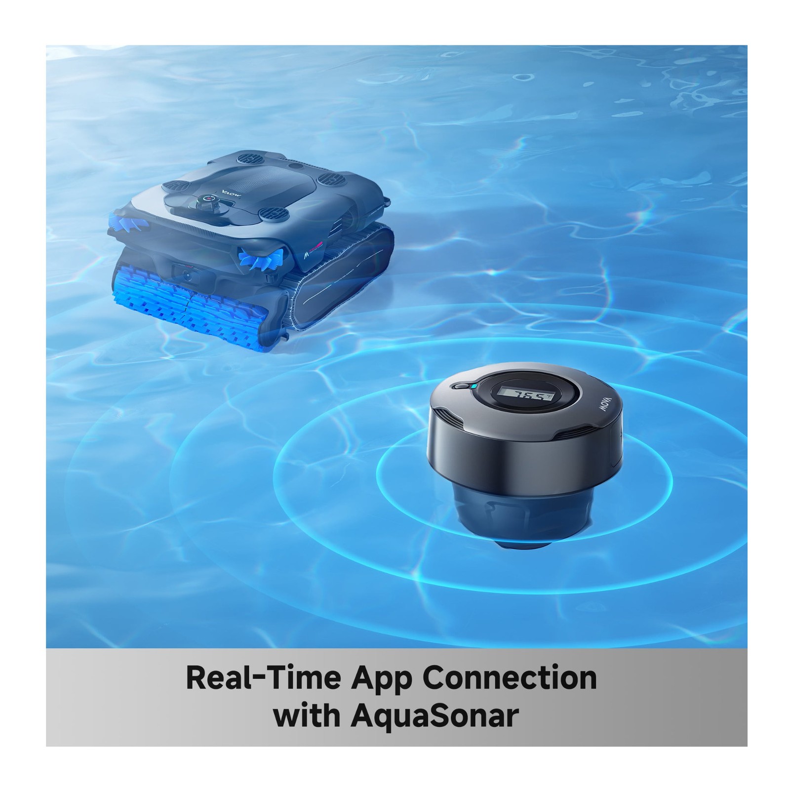 MOVA Rover X10 Robotic Pool Cleaner with 7-in-1 OMNI Clean Coverage (Black)