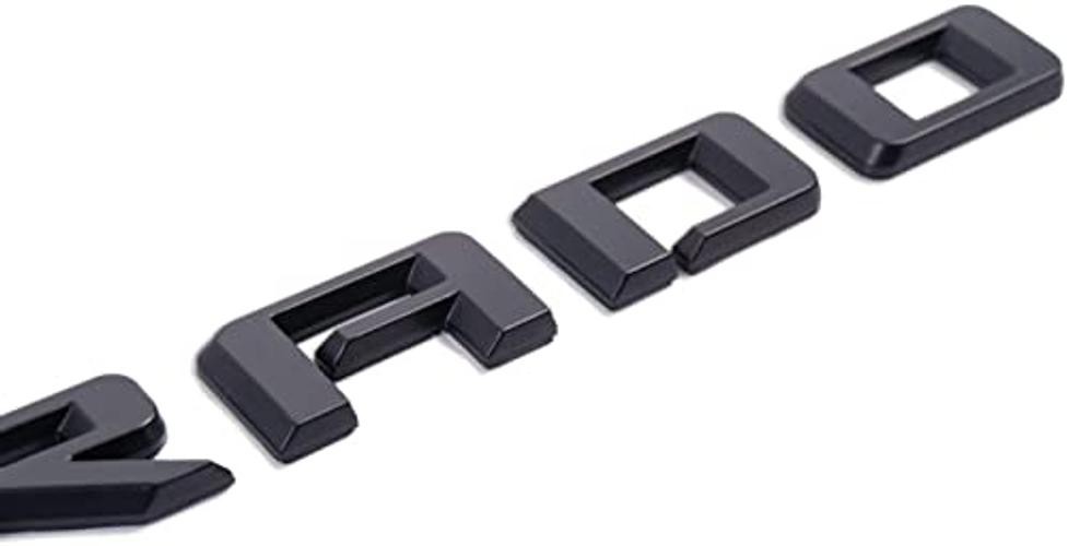 OEM ZR2 Emblems Badges – Black – Two Side – Plus Rear Silverado Set – 4 Pack