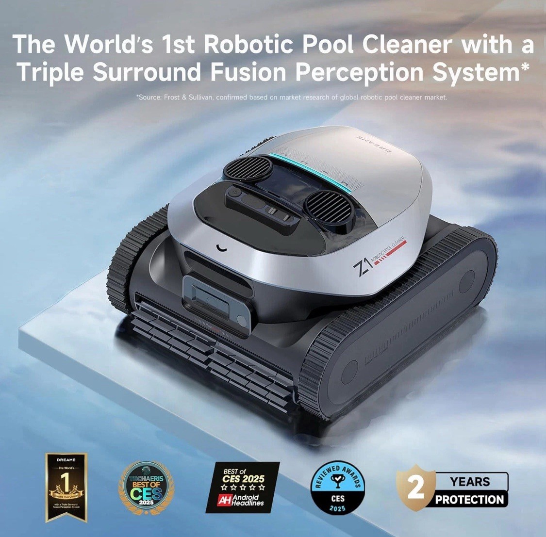 DREAME Z1 Pro Cordless Robotic Pool Cleaner LiFi APP Control Auto-Retrieval ｜New